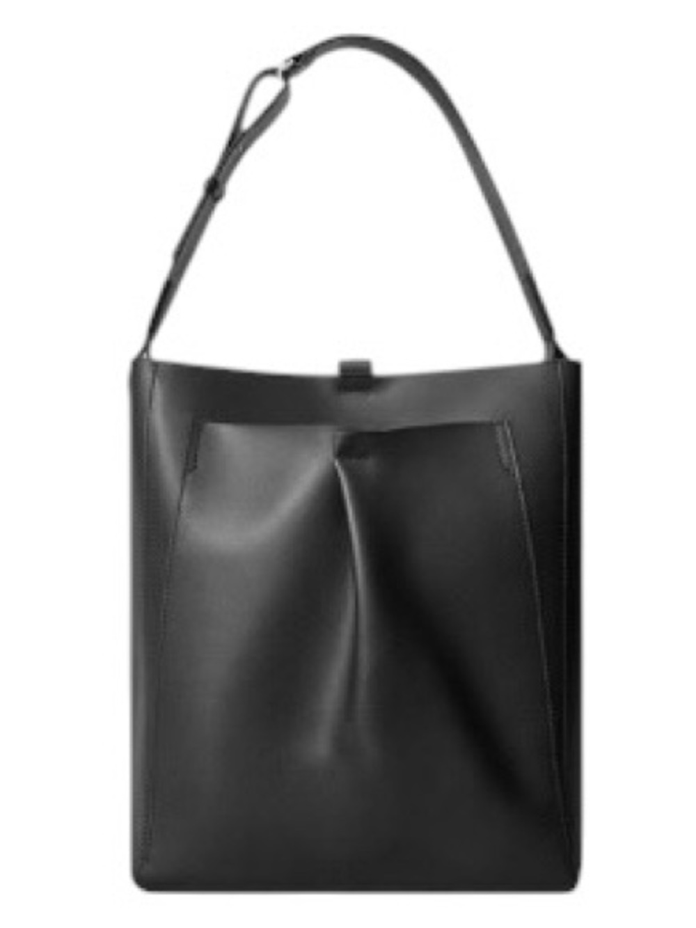Everlane The Studio Small Leather Snap Closure Adjustable Strap Shoulder Bag
